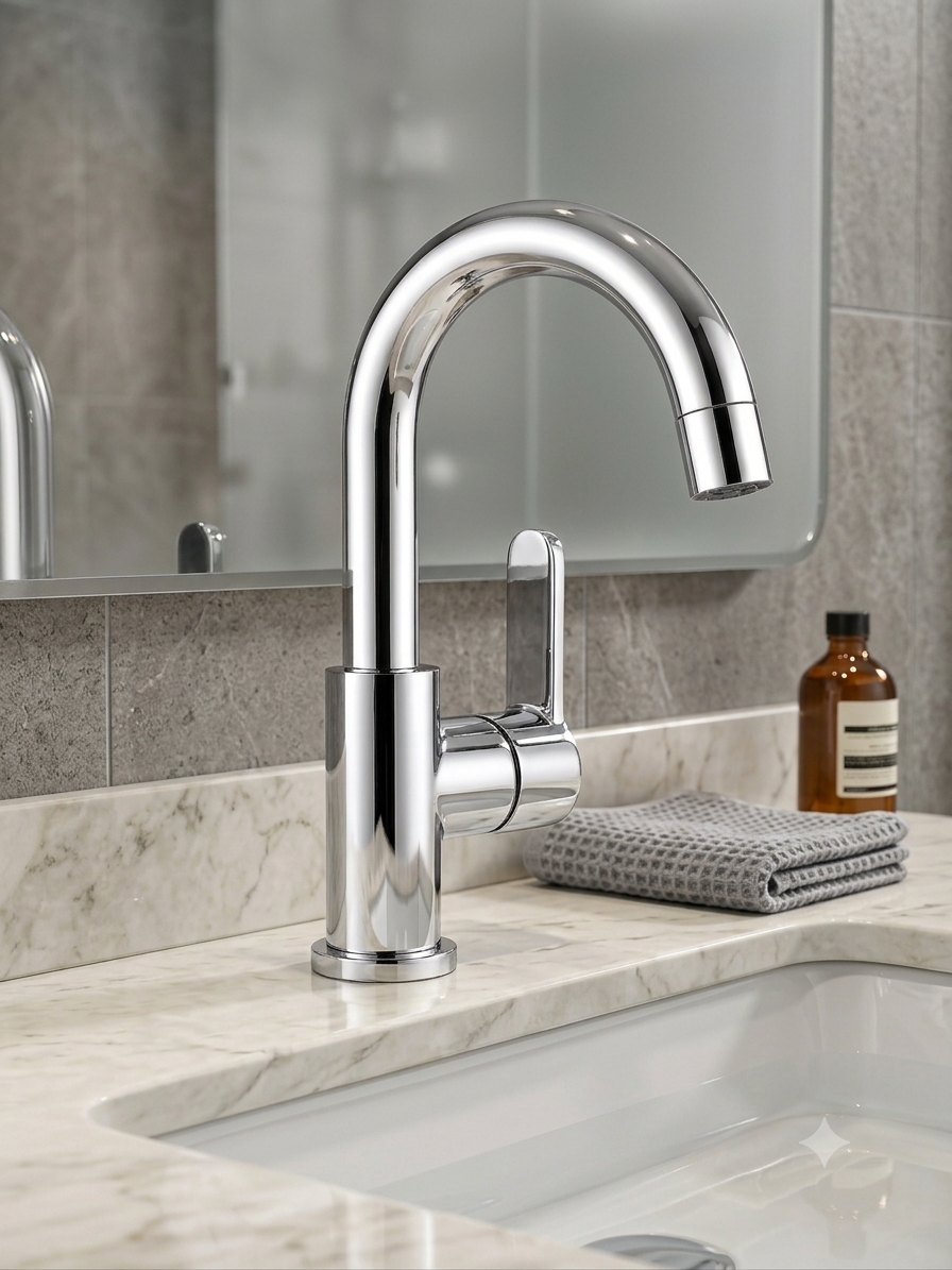 ELVORA SİLVER LÜX BANYO LAVABO BATARYASI