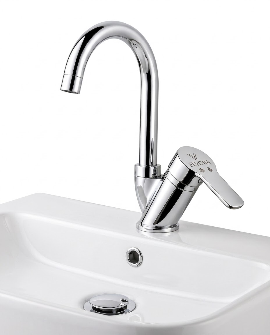 ELVORA LÜX KUĞU BANYO LAVABO BATARYASI