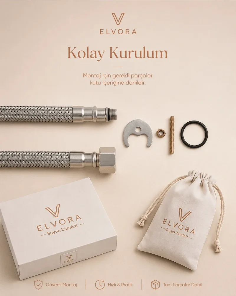 ELVORA LÜX KUĞU BANYO LAVABO BATARYASI